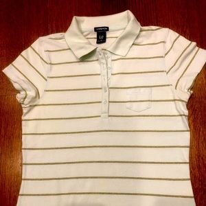 Gap Powder Blue Stretch Polo Shirt